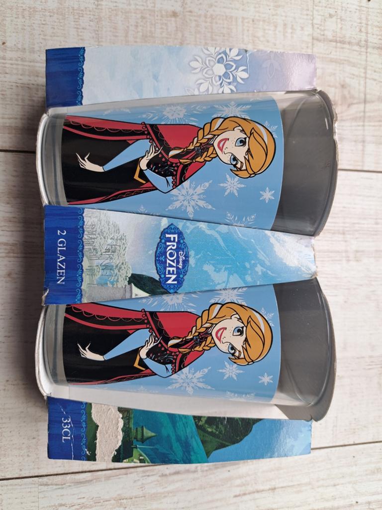 Frozen Anna drinkglazen 2 stuks 33cl -NIEUW, Ophalen of Verzenden, Nieuw