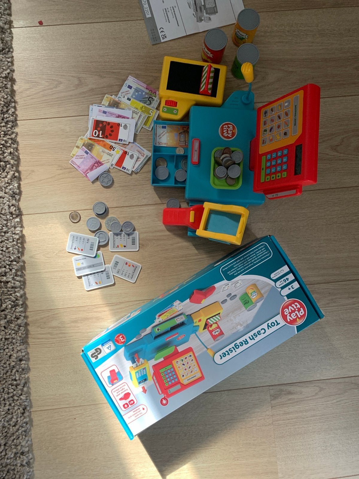 Playtive Speelgoed Kassa met Accessoires, Ophalen, Zo goed als nieuw, Jongen of Meisje