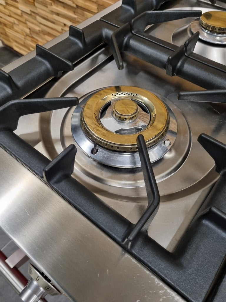 Luxe Boretti Majestic Fornuis 120cm rood Coupe de Feu, Niet ingevuld, Niet ingevuld, Ophalen of Verzenden, Zo goed als nieuw