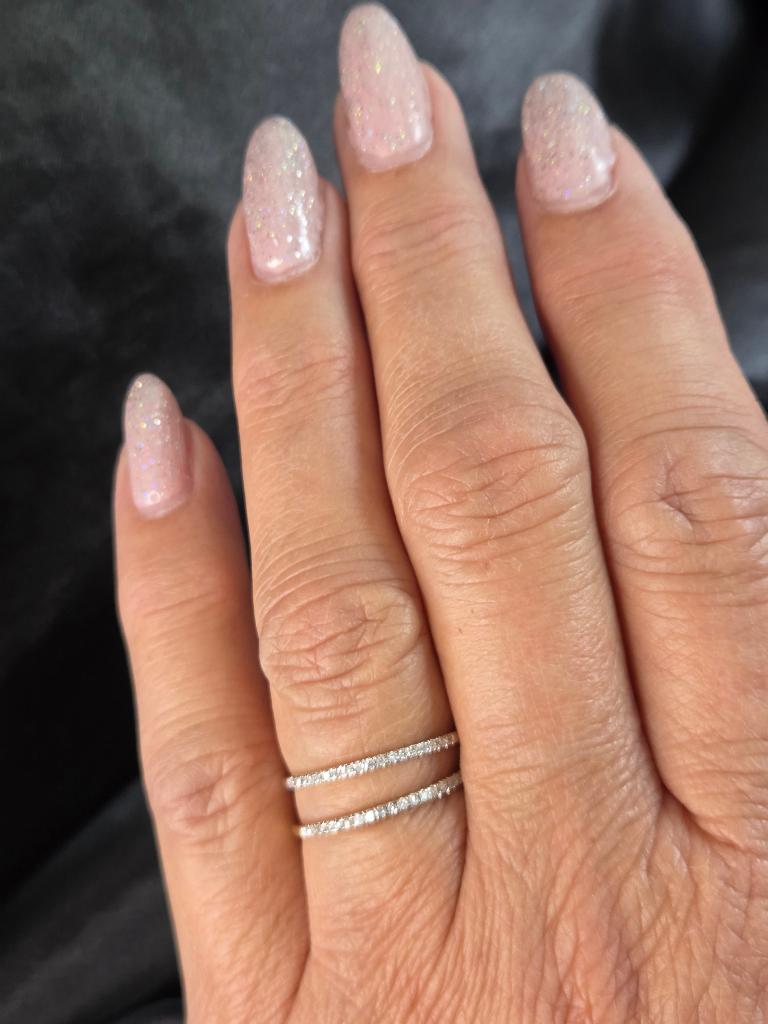 2x Gouden Vintage  ring met diamant .Ca: 0.30 ct.2026/329., Sieraden, Tassen en Uiterlijk, Ringen, ., Ophalen of Verzenden, Zo goed als nieuw