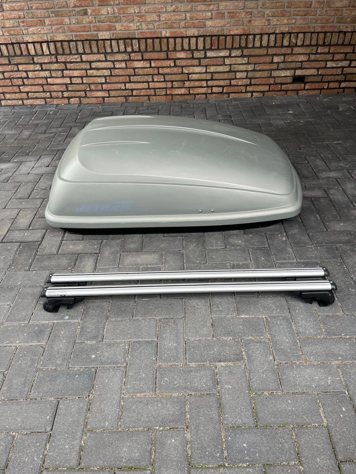 Dakkoffer met universele dakdragers, Auto diversen, Ophalen, Gebruikt