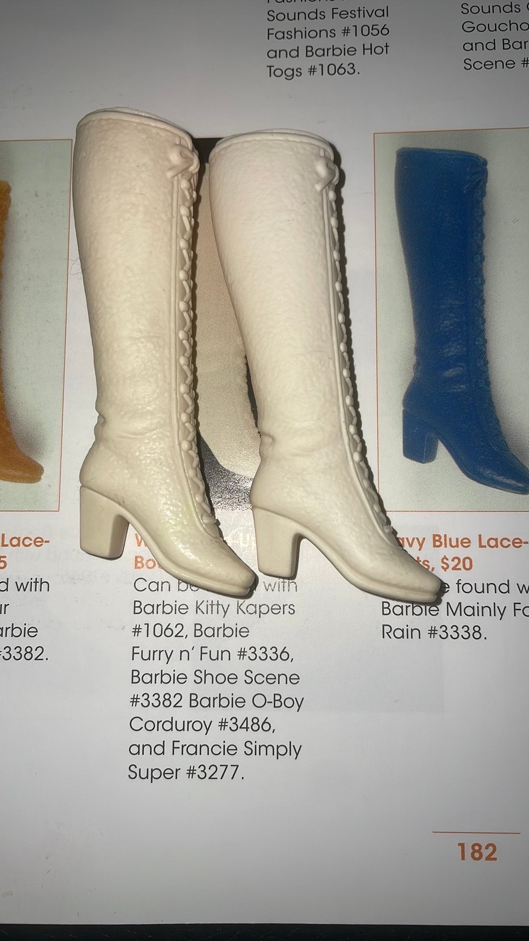 Barbie en Francie vintage Lace up boots, Verzamelen, Ophalen of Verzenden, Gebruikt