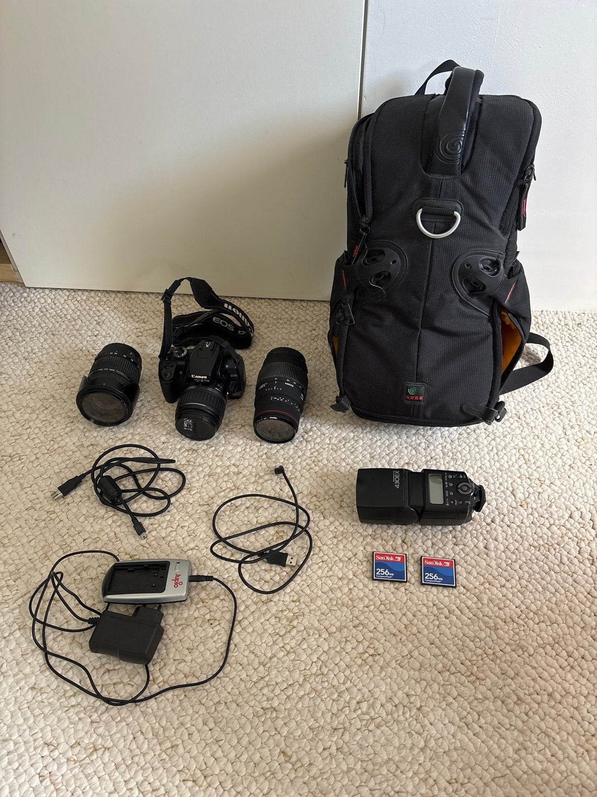 Canon EOS 400d met extra lenzen, Gebruikt, Spiegelreflex, Canon, Ophalen of Verzenden