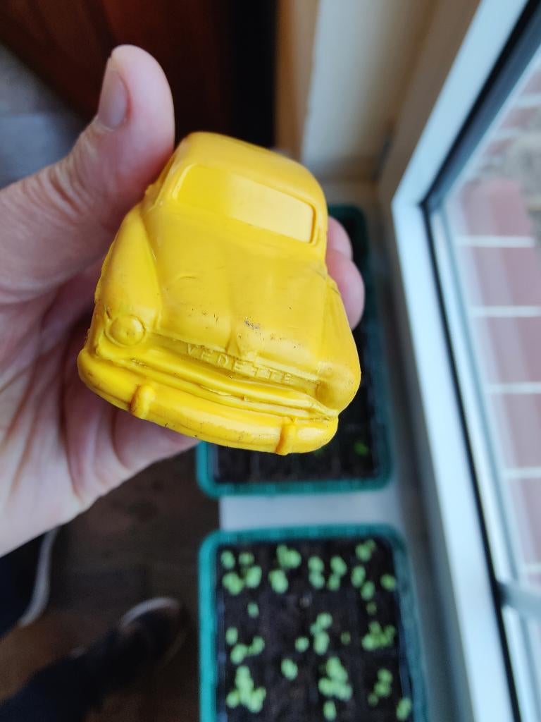 Tomte Ford Vedette nr 12 geel met oude bandjes., Ophalen of Verzenden, Gebruikt, Auto, Tomte