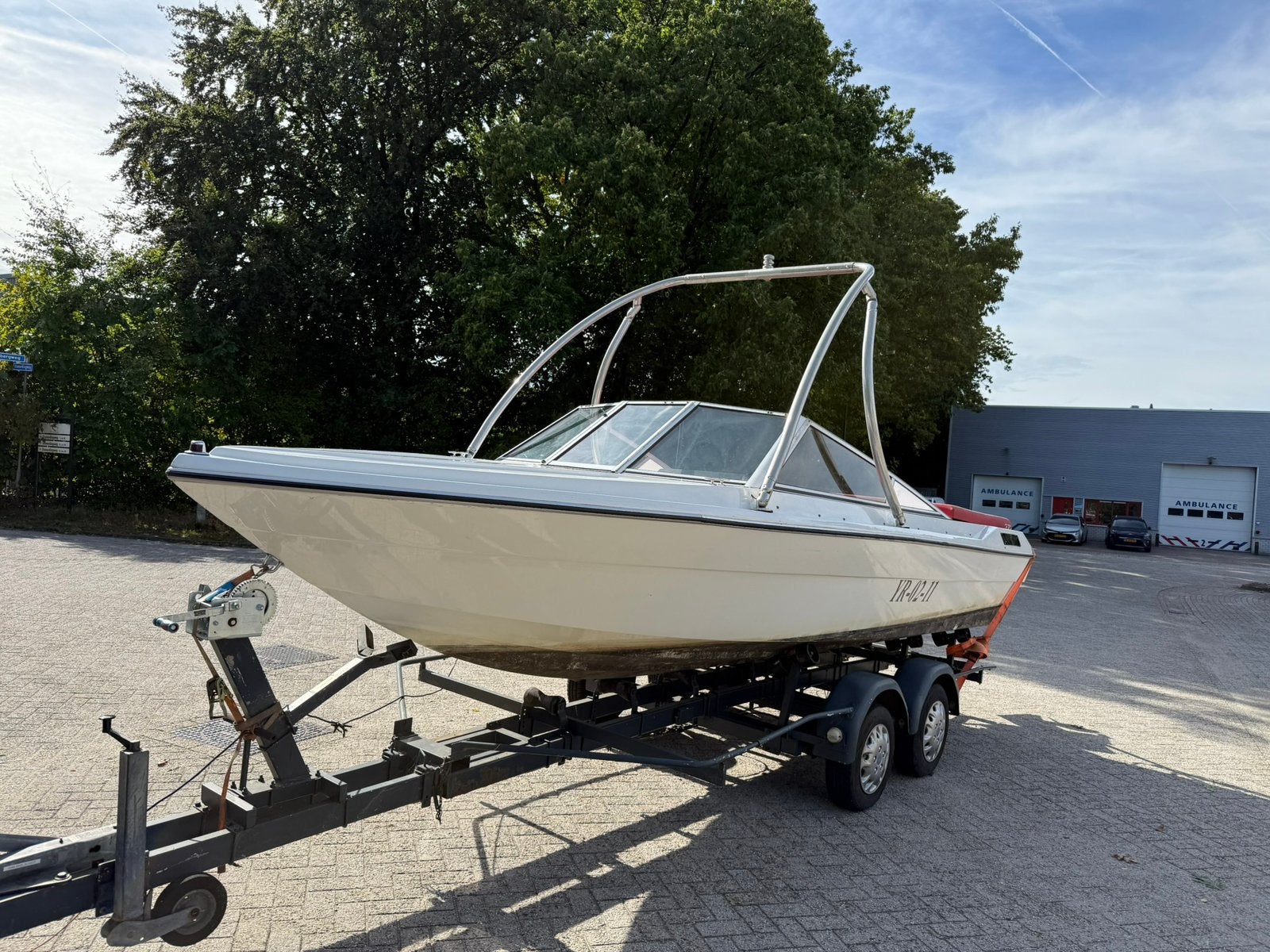 Renken 2000 Classic groot zonnedek tower en trailer, Ophalen, Overige merken, Gebruikt, Binnenboordmotor