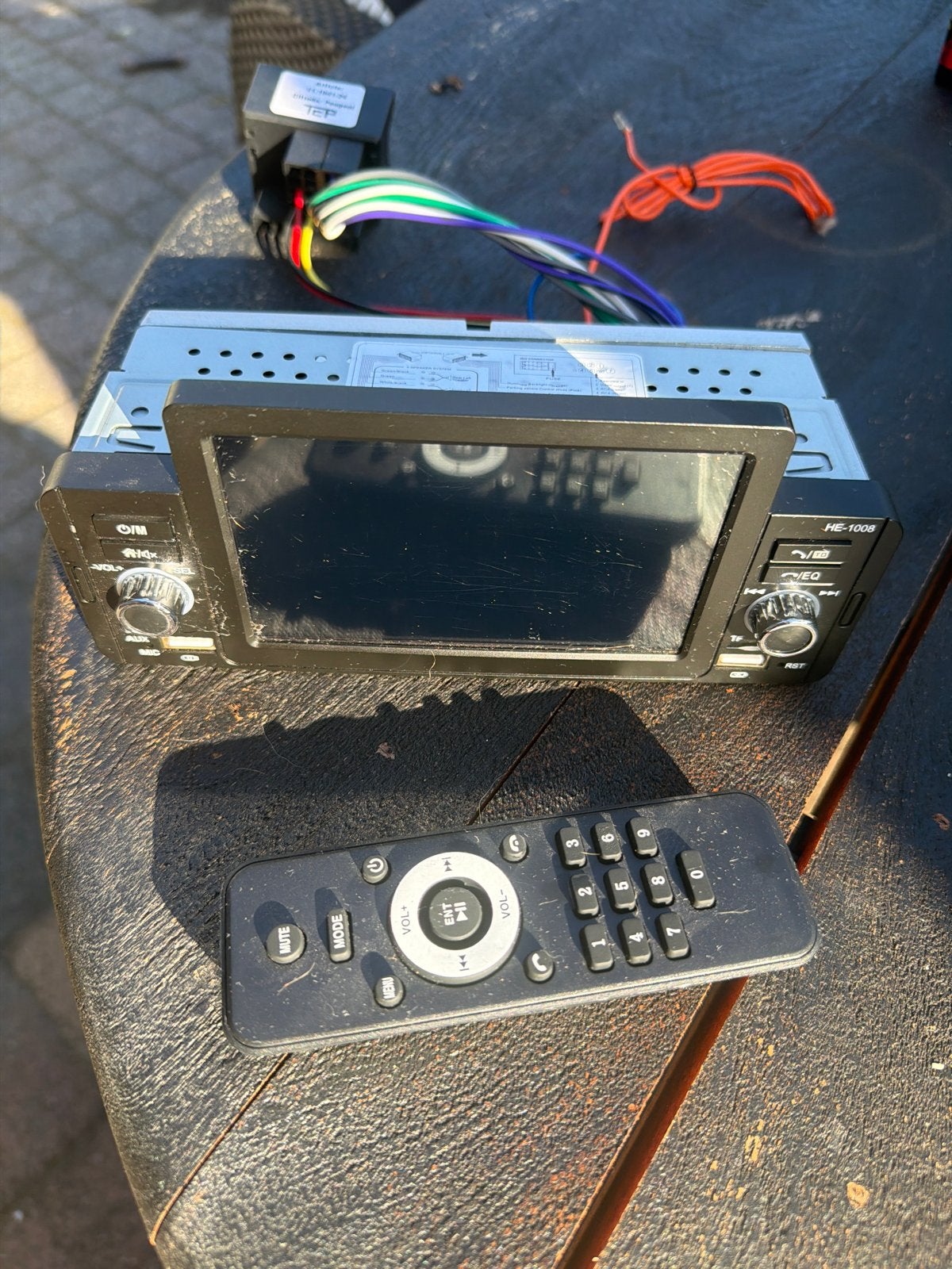 Autoradio met Bluetooth - 1 jaar gebruikt in Peugeot 207cc, Ophalen of Verzenden, Gebruikt