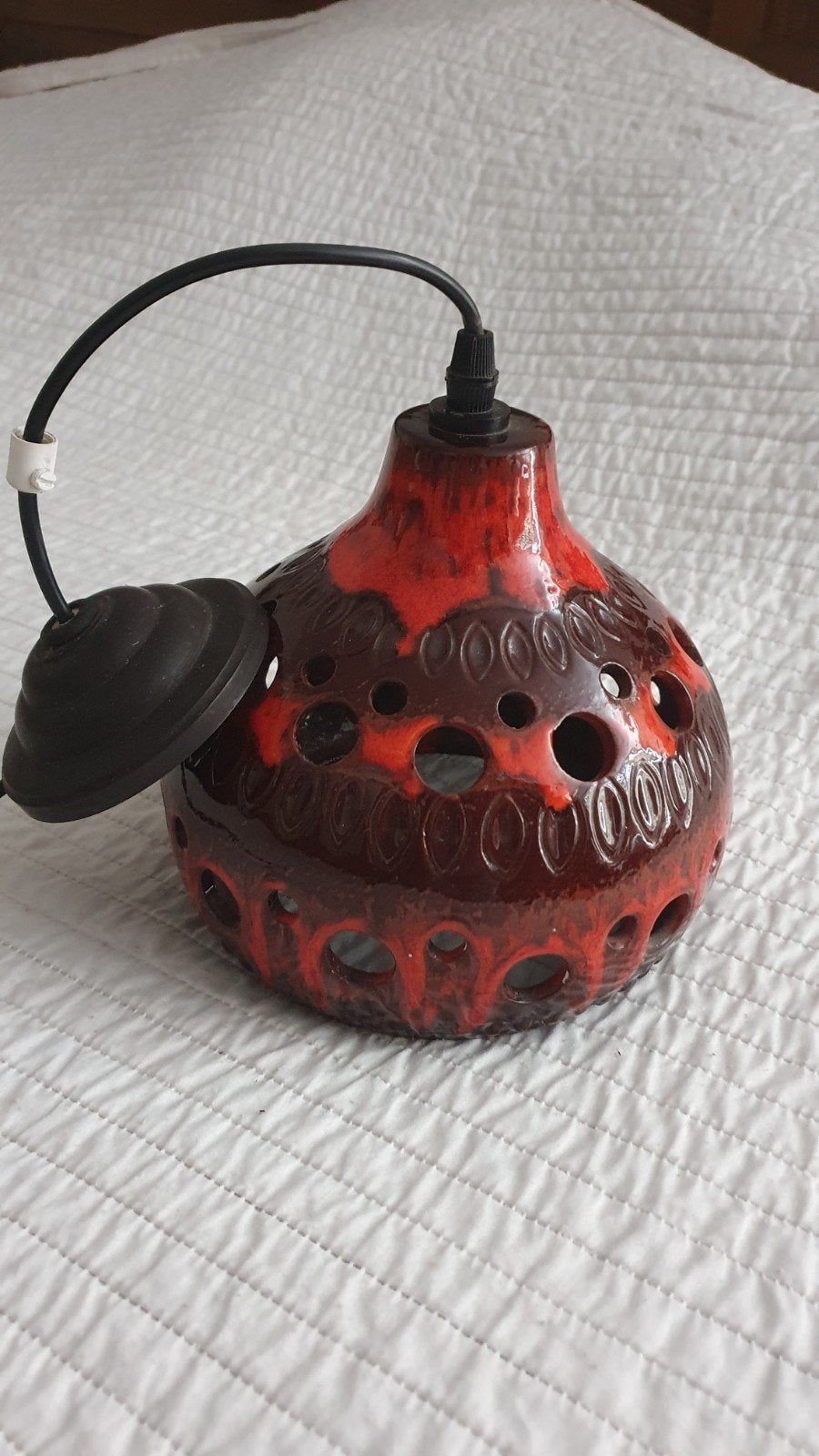 vintage lamp keramiek, Ophalen of Verzenden