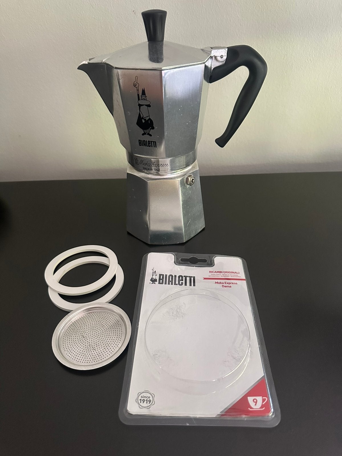 Bialetti percator 6 kops zgan, Ophalen, Gebruikt, Koffiemachine, Gemalen koffie
