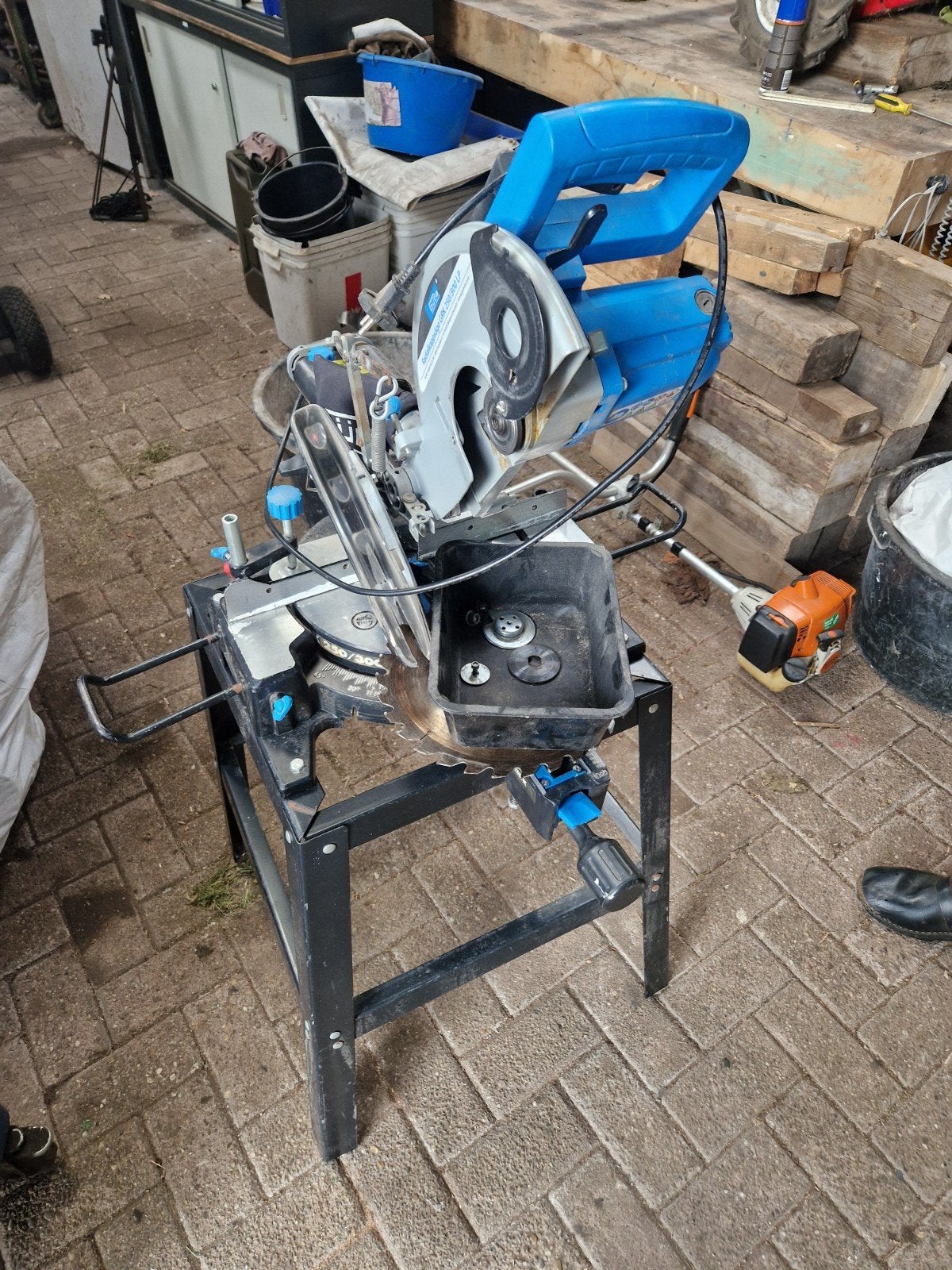 Afkortzaag Gude grk 250/300LP, Doe-het-zelf en Verbouw, Ophalen, Gebruikt, 70 mm of meer, Afkortzaag