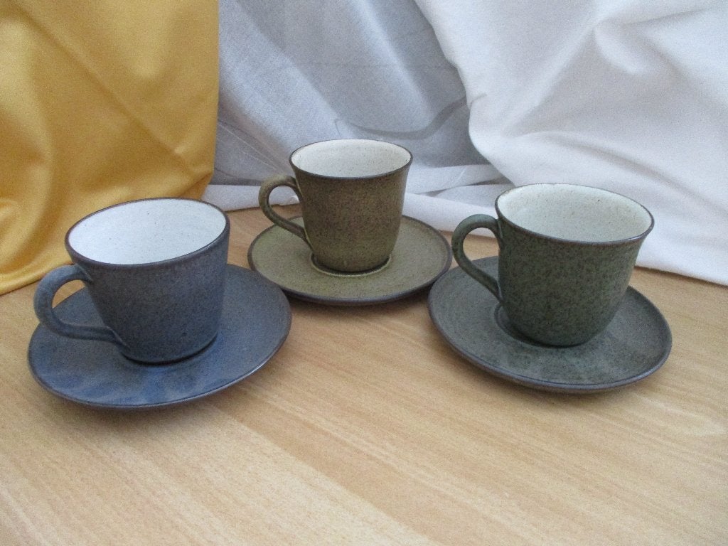 Zaalberg 3 x kop en schotel, Gebruikt, Overige merken, Vintage, Ophalen of Verzenden