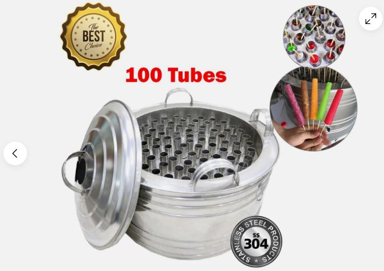 Professionele RVS Ijsjesmaker / Popsicle Maker (100 Tubes), Witgoed en Apparatuur, IJsmachines, Nieuw, Zelfvriezend, Ophalen