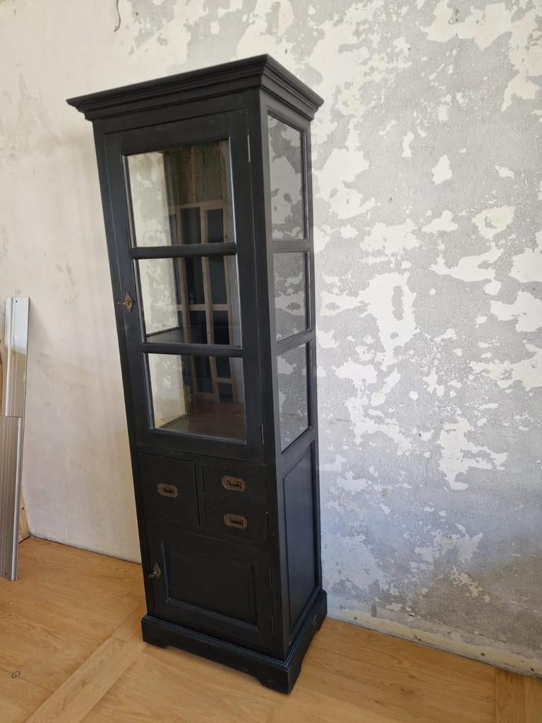 Kast hoge vitrinekast keukenkast, Ophalen, 50 tot 100 cm, Zo goed als nieuw, 150 tot 200 cm