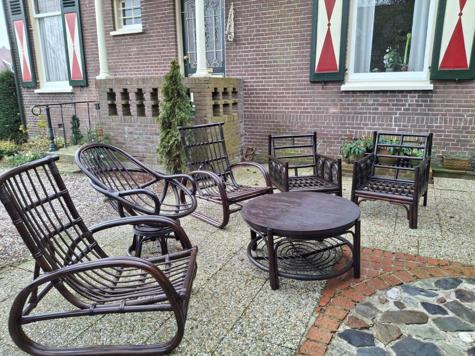 mooie  6 delige Manau meubel set, Huis en Inrichting, Ophalen, Gebruikt, 75 tot 100 cm, Hout