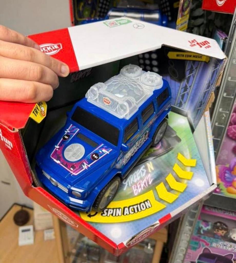 Dickie Toys Beatz Spinner Mercedes G dansende auto + muziek, Nieuw, Ophalen of Verzenden, H, H