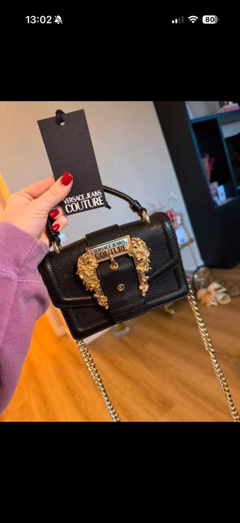 Versace clutch, Verzenden, Zwart, Avondtasje