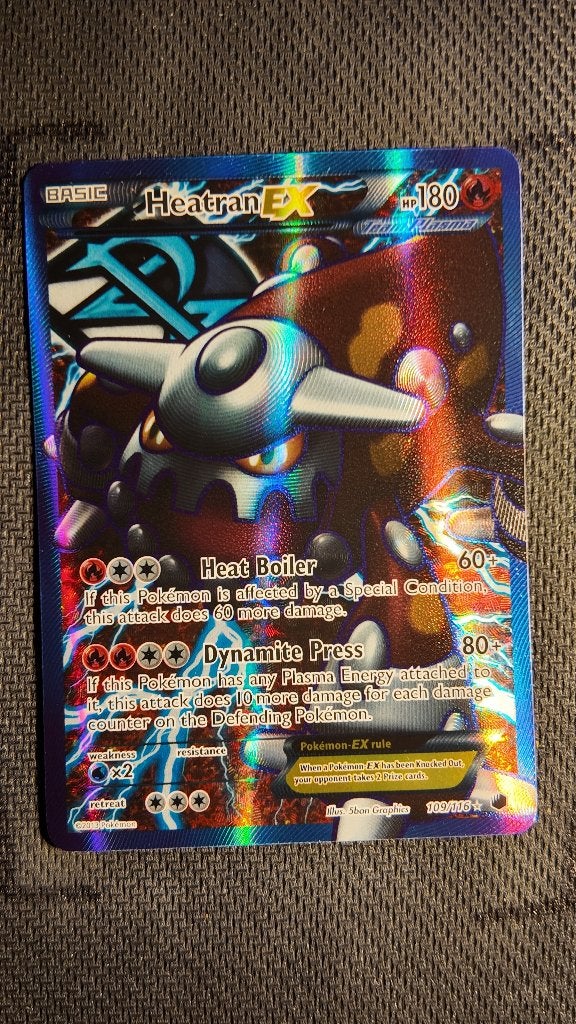 Heatran-EX 109 Plasma Freeze | Pokemon kaart, Ophalen, Losse kaart, Foil