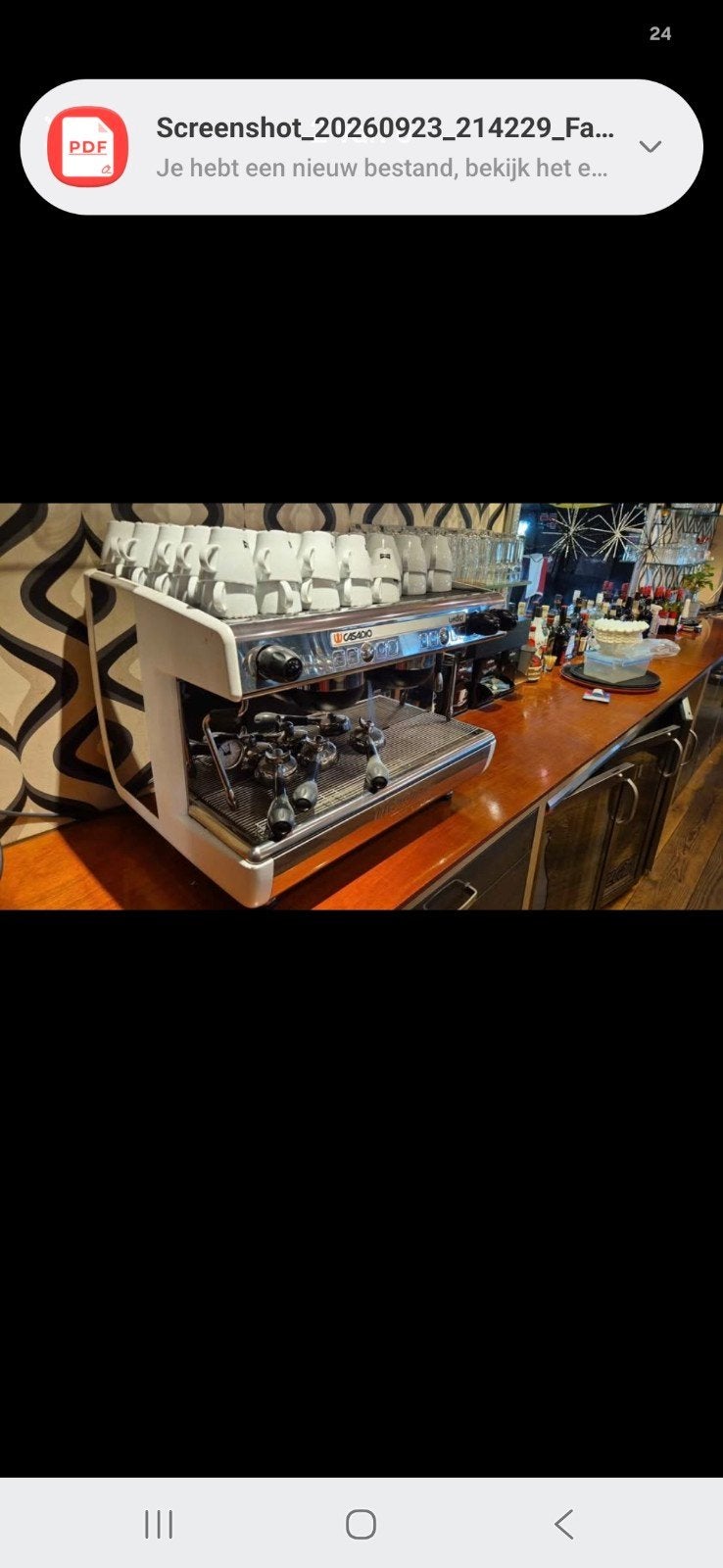 Professionele Casadio espressomachine + molen, Witgoed en Apparatuur, Gebruikt, Espresso apparaat, 10 kopjes of meer, Koffiebonen