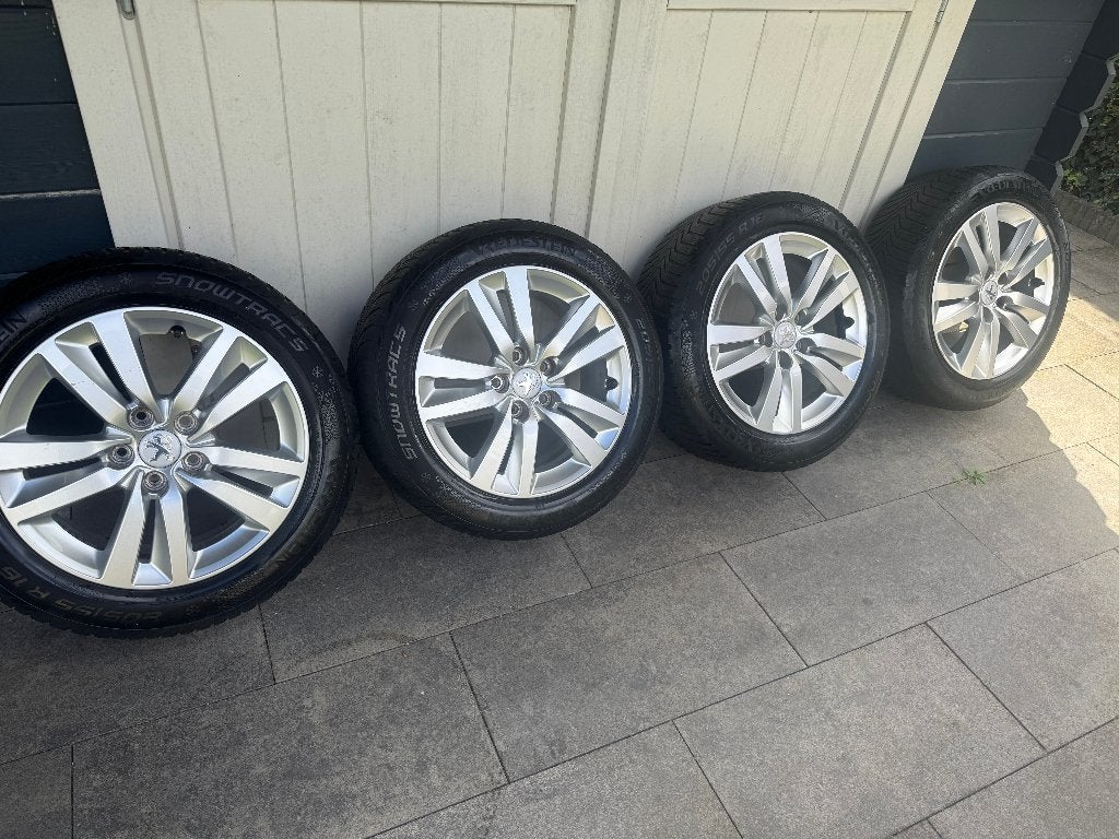 Velgen origin. Peugeot 308 Quartz 16 inch met winterbanden, Ophalen, Gebruikt, 16 inch, Banden en Velgen