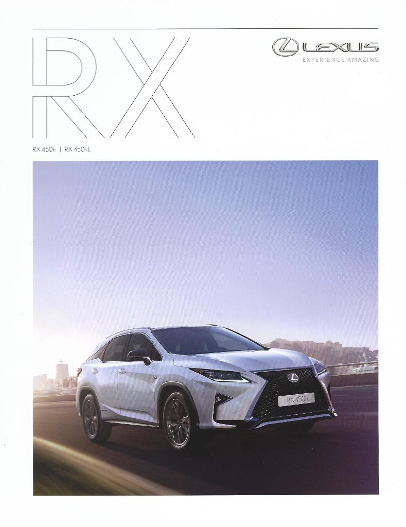 Brochure Lexus RX Oktober 2018, Boeken, Ophalen of Verzenden, Zo goed als nieuw, Overige merken