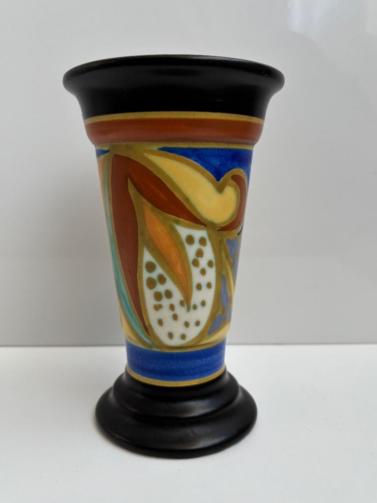 Prachtige Vintage Vaas - O.L.A. Huizen Holland - plateel, Antiek en Kunst, Ophalen of Verzenden