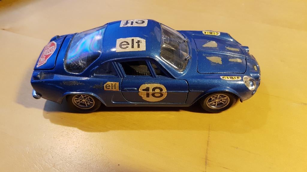 Polistill Renault alpine 1800s ralley monte carlo, Hobby en Vrije tijd, Modelauto's | 1:24, Verzenden, Bburago