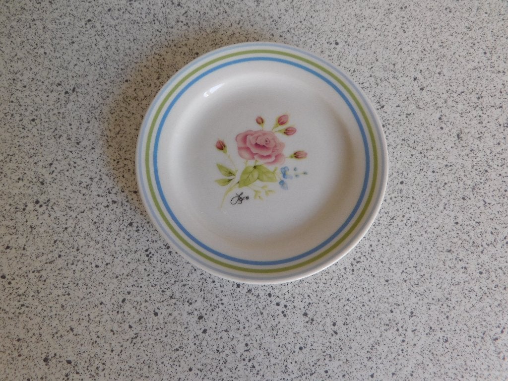 Bord Roosje Zarah JET by ter Steege - 10 cm, Keramiek, Ophalen of Verzenden, Zo goed als nieuw, Bord(en)