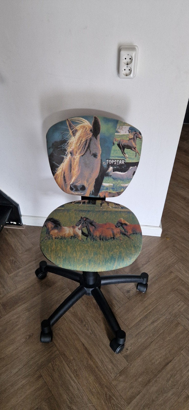 Topstar Bureaustoel Paardenprint voor Meiden, Ophalen