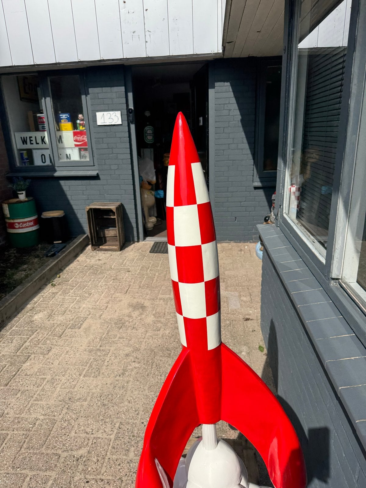 Raket van Kuifje - Decoratiebeeld, Verzamelen, Poppetjes en Figuurtjes, Ophalen, ., Zo goed als nieuw, .