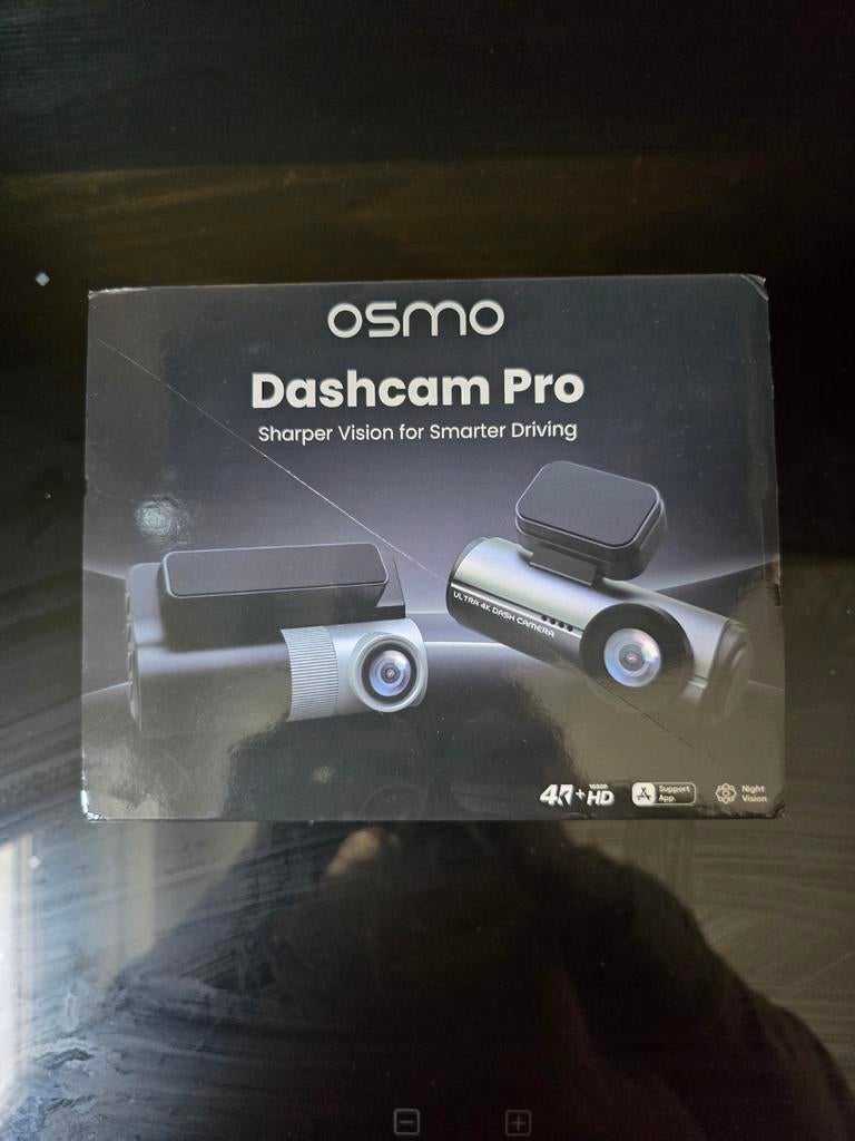 Osmo Dashcam Pro – Ultra 4K + 1080P Set, Ophalen of Verzenden