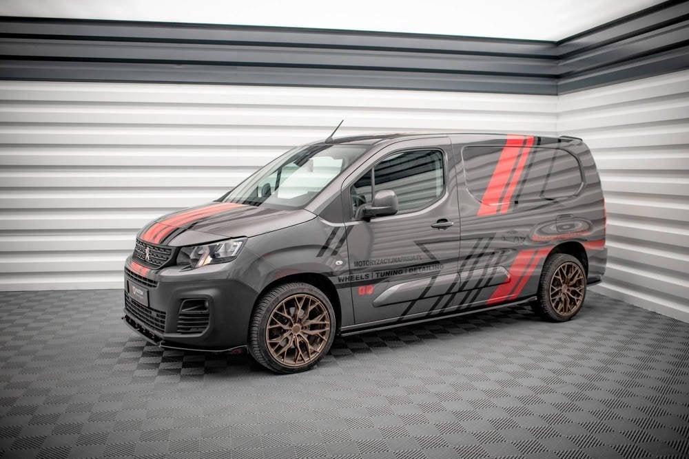 Voorlip spoiler sideskirt diffuser lip - Peugeot Partner 18+