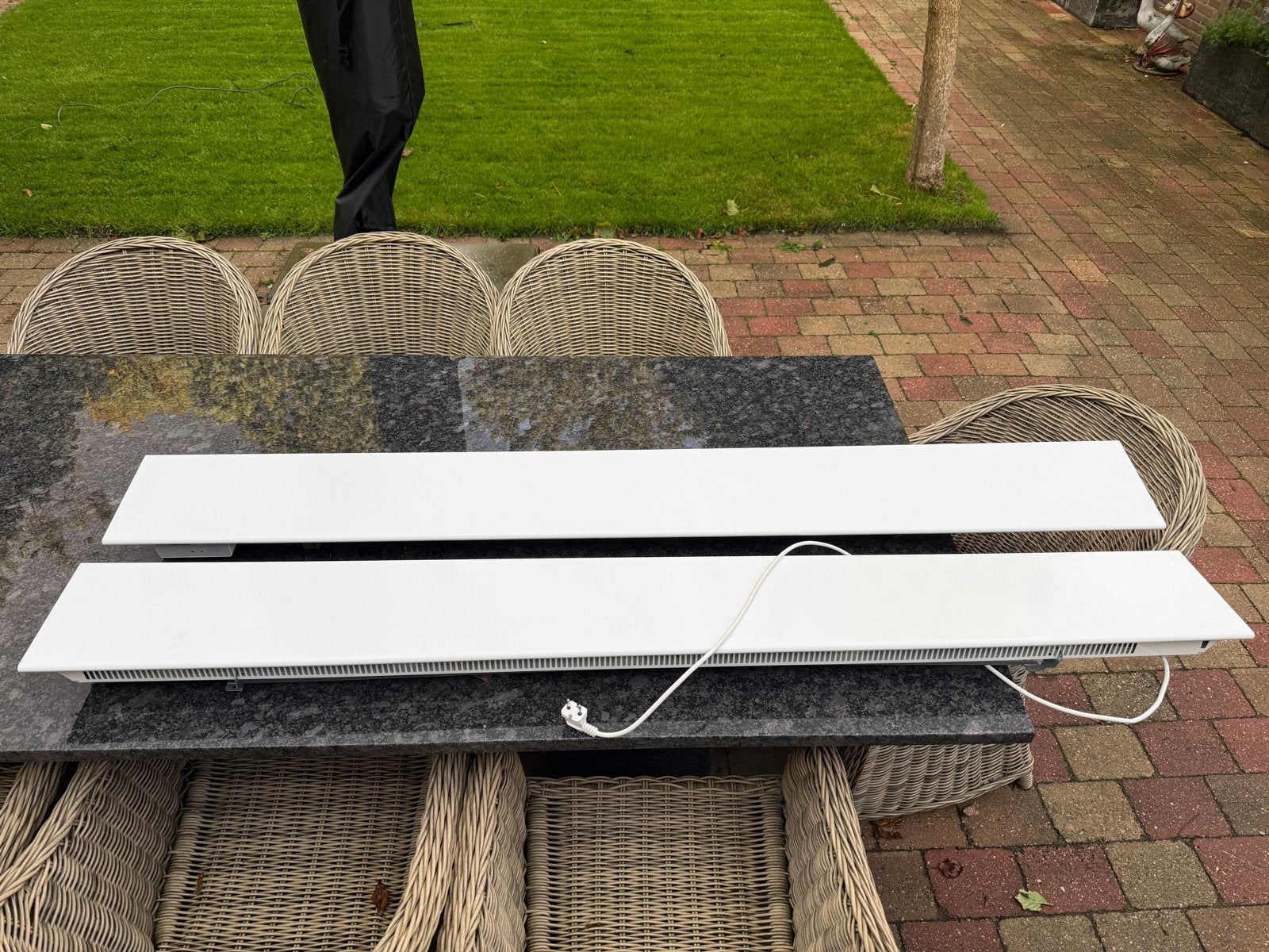 ADAX Neo L 14 KWT White elektrische kachels (2 stuks), Minder dan 30 cm, Kachel, 150 cm of meer, Ophalen of Verzenden