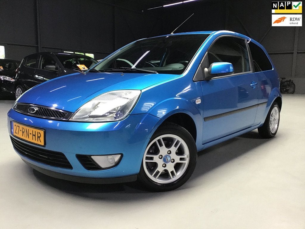 Ford Fiesta 1.4-16V Futura I New Apk + Kln Brt + Remmen I Ai, Voorwielaandrijving, 4 cilinders, Blauw, Metallic lak