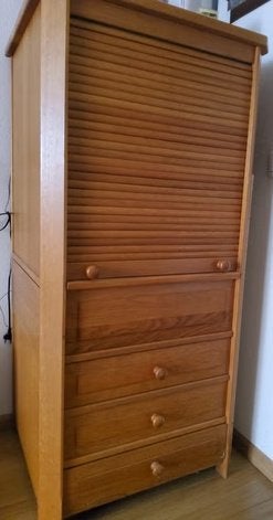 Handige computerkast met printerlade en werkblad, Ophalen, Gebruikt, 100 tot 150 cm, Praktisch, Thuiskantoor