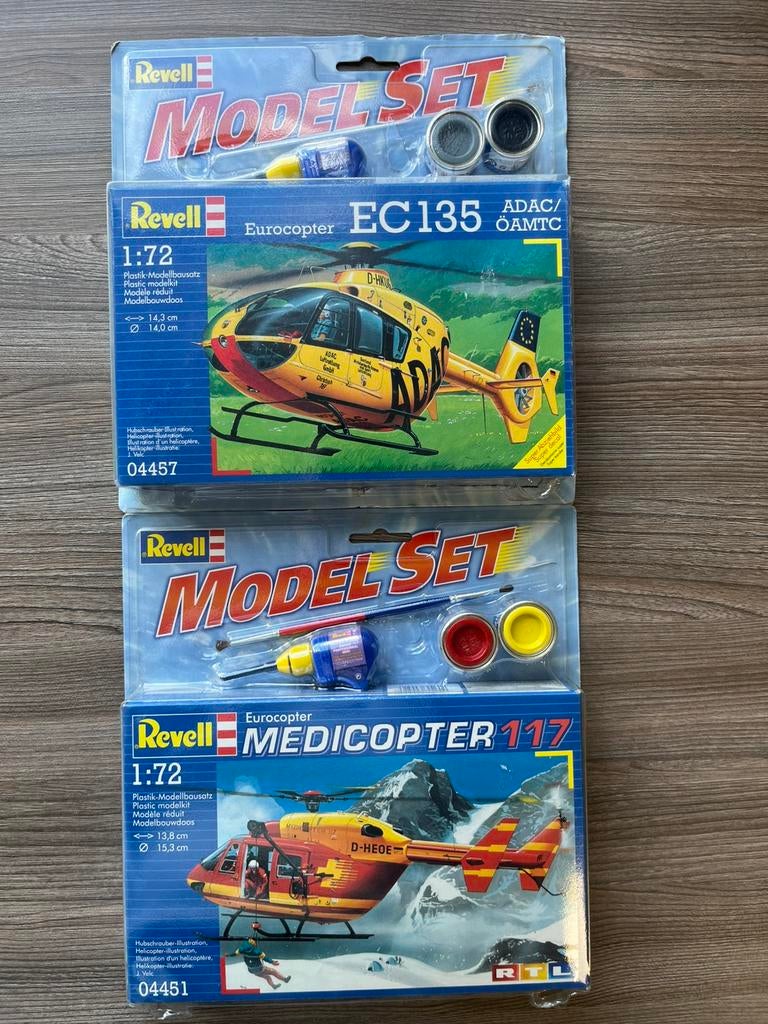 Revell 04457 04451 Eurocopter Helikopter Bouwpakket 1:72, 1:72 tot 1:144, Ophalen of Verzenden, Zo goed als nieuw, Revell