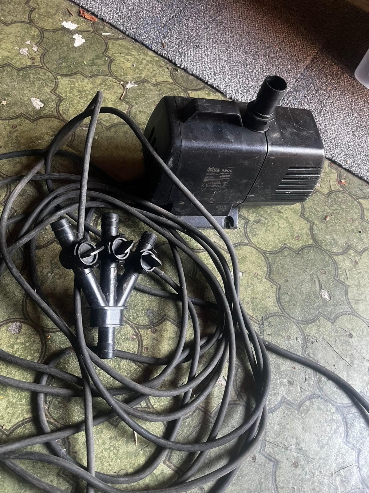 Krachtige vijverpomp met splitter, Ophalen, Gebruikt, Vijverpomp