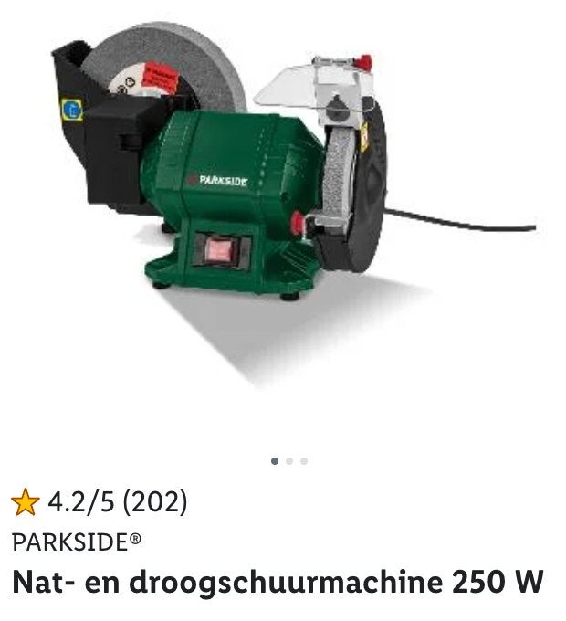 Nat- en droogschuur/slijpmachine 250 W, Doe-het-zelf en Verbouw, Gereedschap | Slijpmachines, Ophalen, Zo goed als nieuw, Minder dan 700 watt