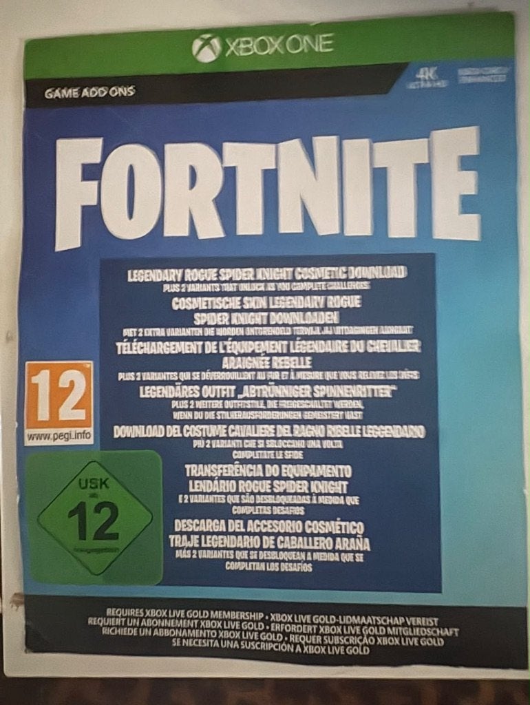 Fortnite Rogue Spider Knight – Europe Region., Ophalen of Verzenden, Nieuw