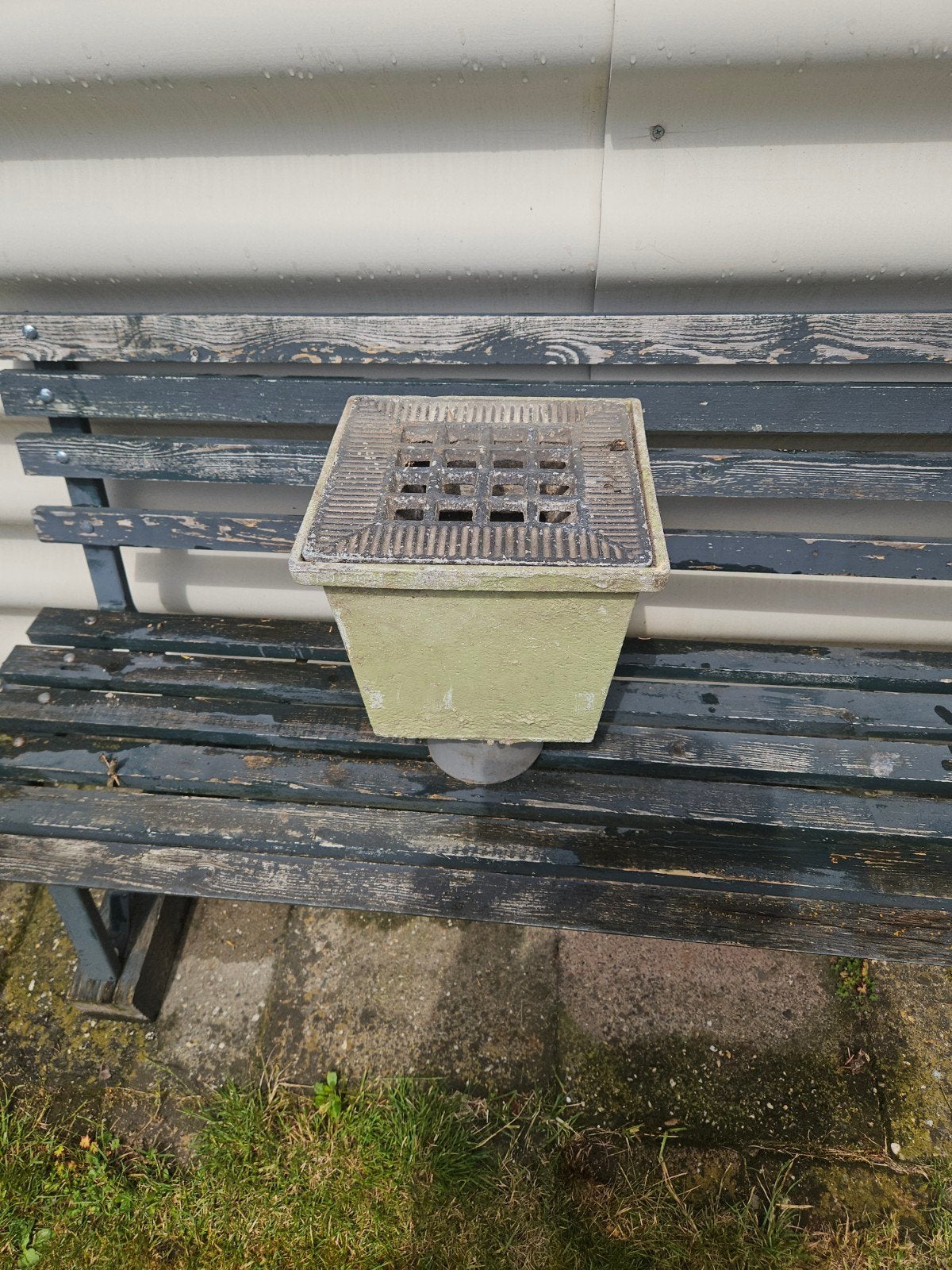 Afvoerput voor straatwerk 28x28cm, aansluiting 125mm, Ophalen, Gebruikt