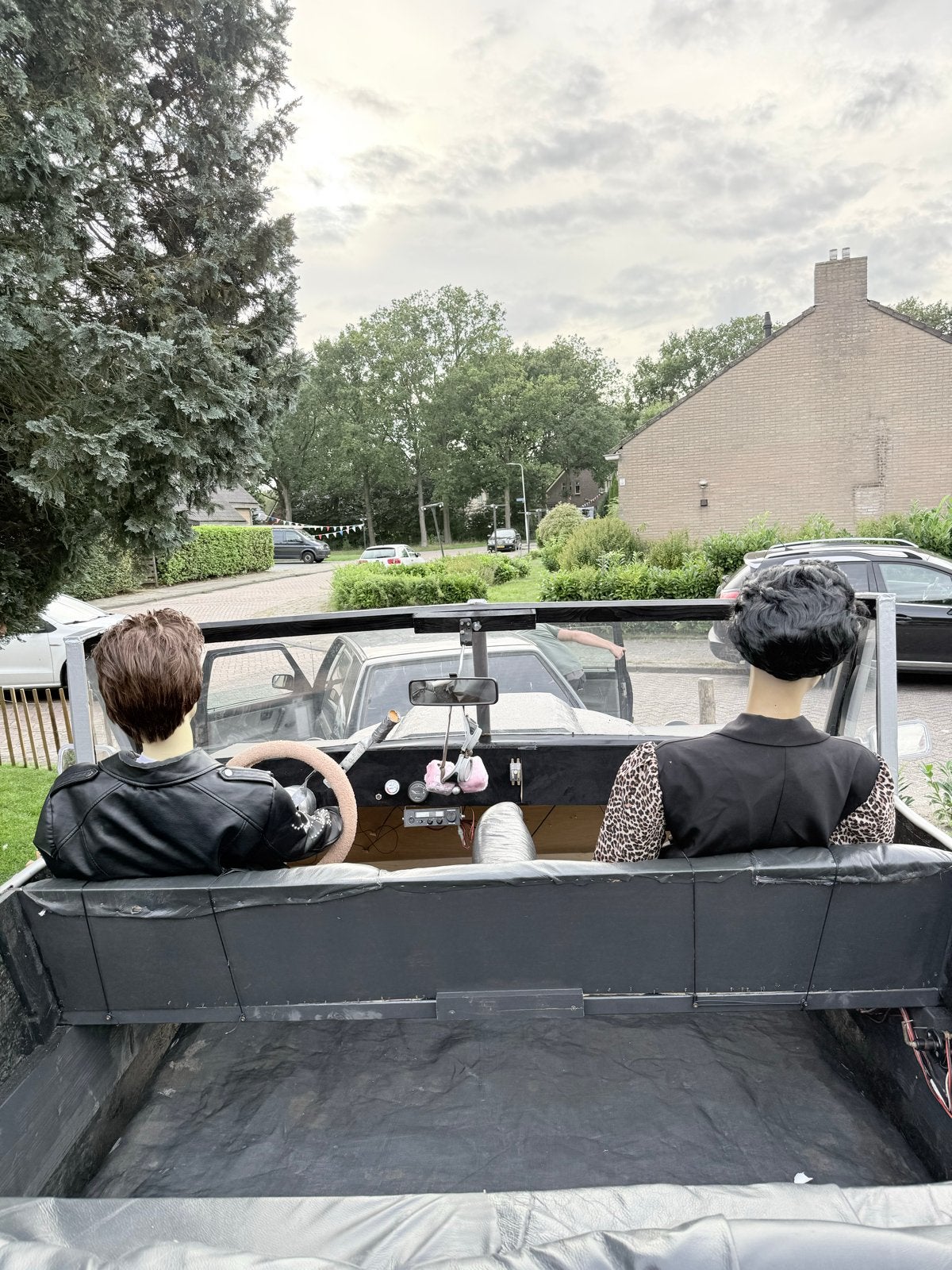 Zelfgemaakte Grease-stijl showauto voor op een kar, Ophalen, 80 kg of meer