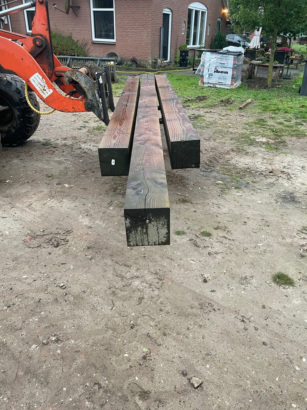Diverse partij hout: balken en planken, Gebruikt, Balk, Overige houtsoorten, Ophalen