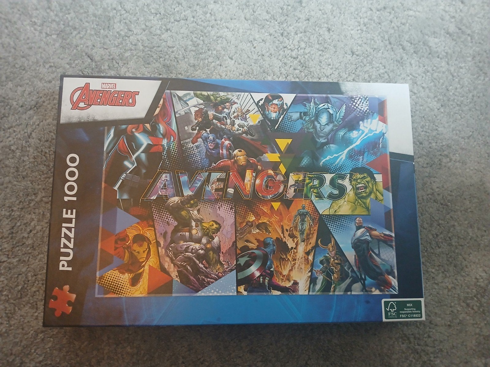 marvel avengers puzzel 1000 stukjes., Ophalen of Verzenden