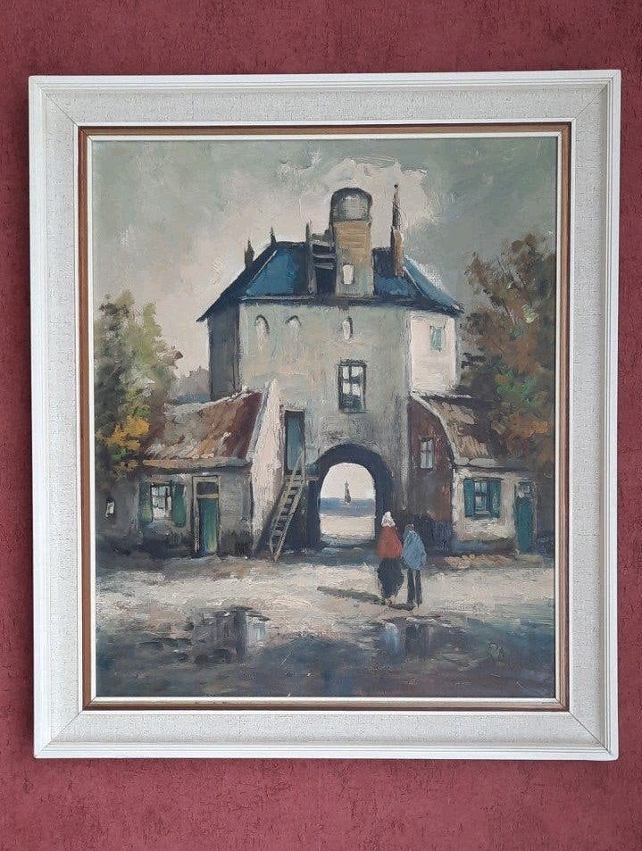 Vischpoort Harderwijk olieverfschilderij, Ophalen