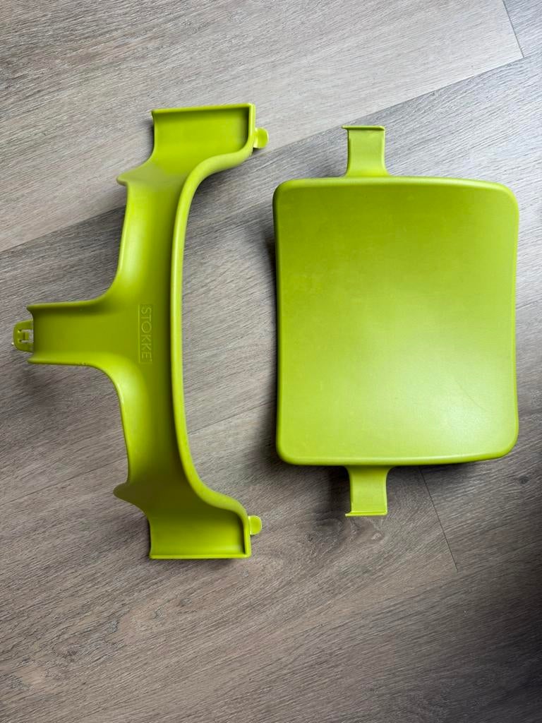 Stokke Tripp Trapp babyset, limegroen, Ophalen of Verzenden, Zo goed als nieuw, Meegroeistoel