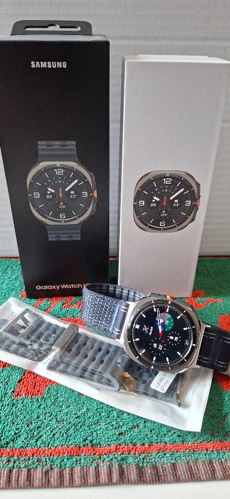 Samsung Ultra smartwatch 47mm 4G zilver/zwart, Ophalen of Verzenden, Zo goed als nieuw, Samsung, Android