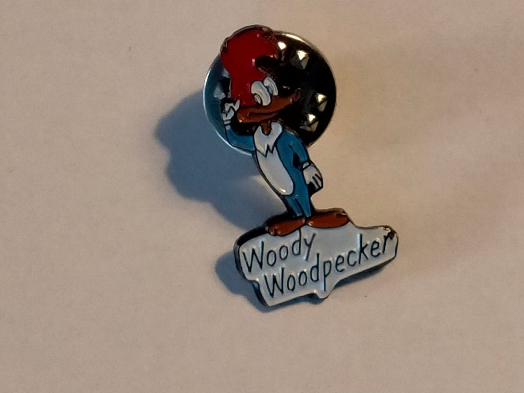 Woody Woodpecker strip tekenfilm pin tv komedie, Ophalen of Verzenden, Zo goed als nieuw, Overige onderwerpen