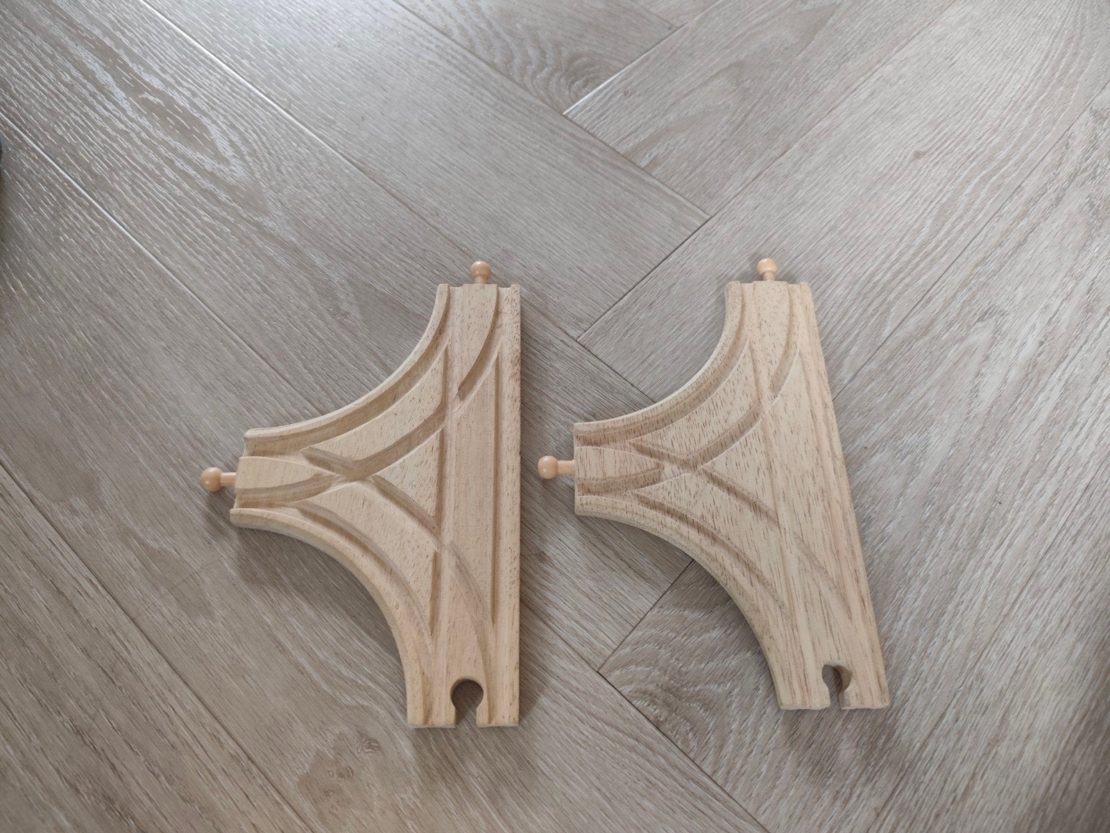 Houten treinbaan onderdelen - compatibel met Brio, Ikea, Kinderen en Baby's, Ophalen of Verzenden, Gebruikt, Overige typen