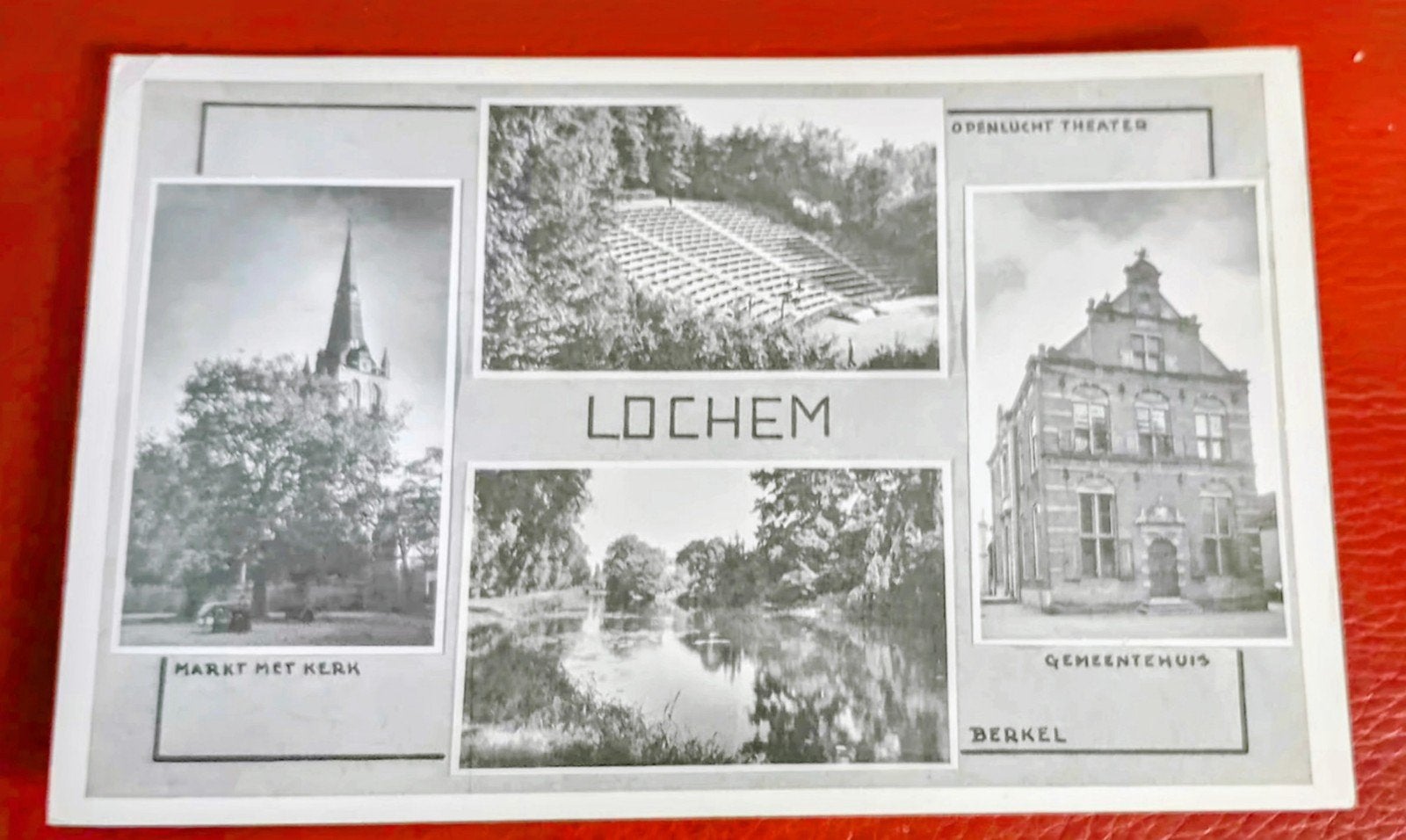 Lochem 4-luik - O.a. Openl.theater - 1958 (p. Holten), Ophalen of Verzenden, 1940 tot 1960, Gelopen, Gelderland