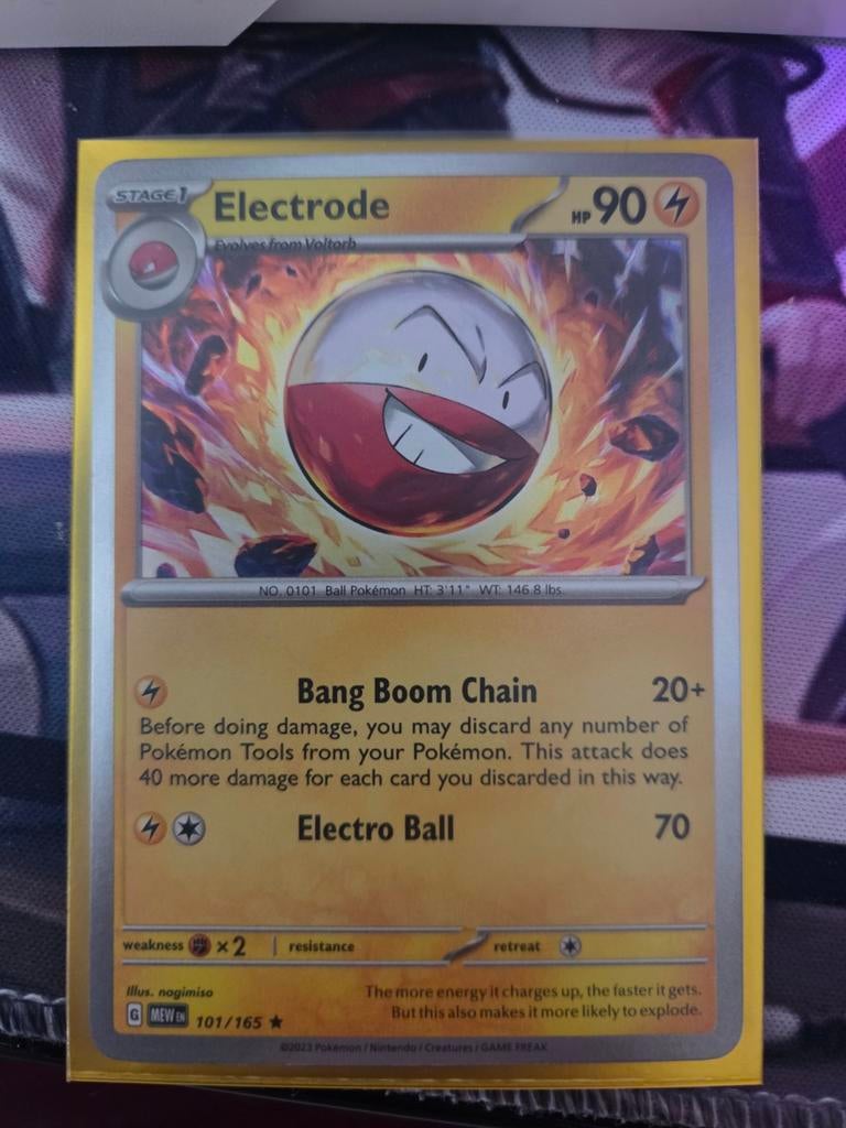 Electrode rare holo 101/165 151, Ophalen of Verzenden, Zo goed als nieuw