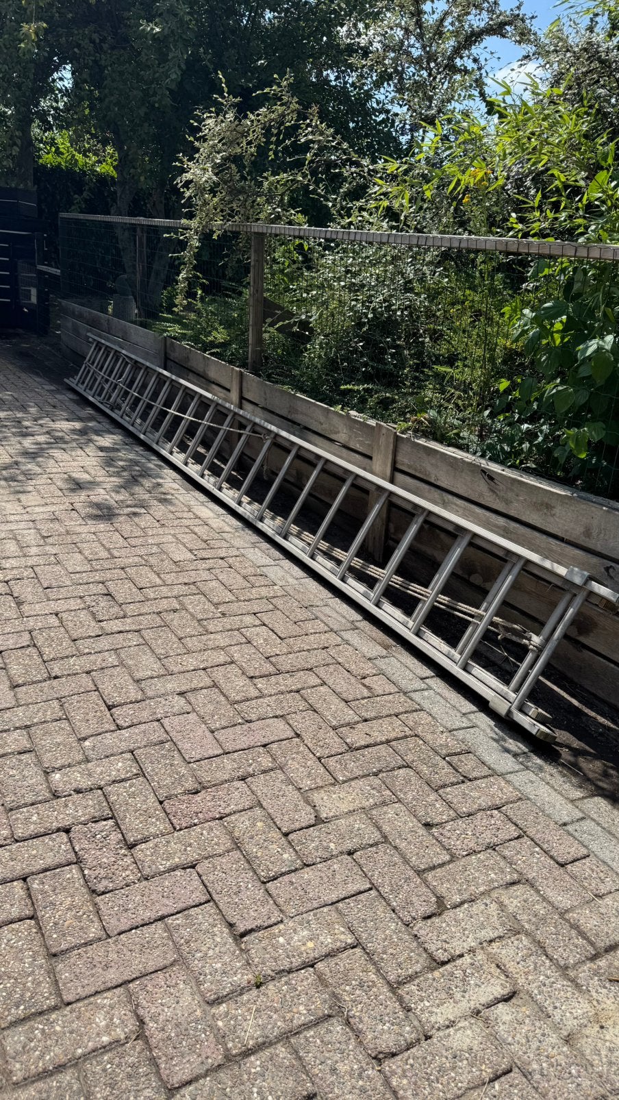 Ladder tweedelig, Ophalen, Gebruikt, 4 meter of meer