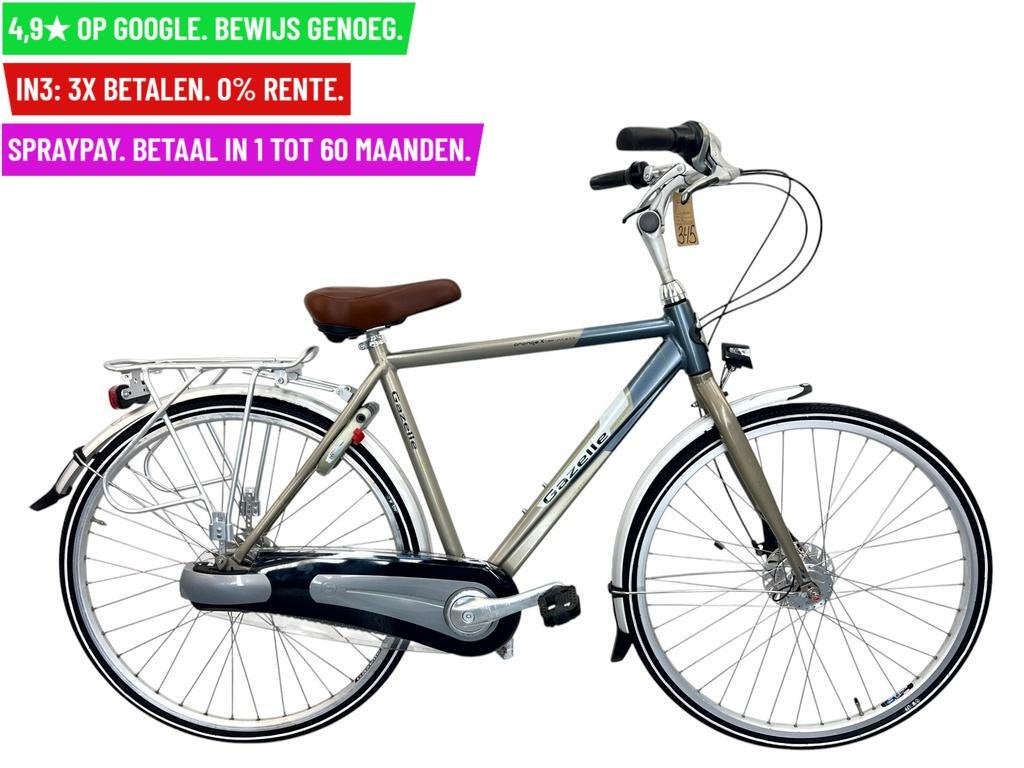 Herenfiets Gazelle Orange 28"/53cm/8ver - Garantie/Levering, Fietsen en Brommers, 9713 Bv Groningen, Gebruikt, Gazelle, Facebikenl@gmail.com